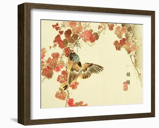 Flowers and Birds Picture Album by Bairei No.10-Bairei Kono-Framed Giclee Print