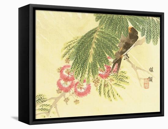 Flowers and Birds Picture Album by Bairei No.6-Bairei Kono-Framed Premier Image Canvas