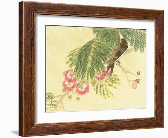 Flowers and Birds Picture Album by Bairei No.6-Bairei Kono-Framed Giclee Print