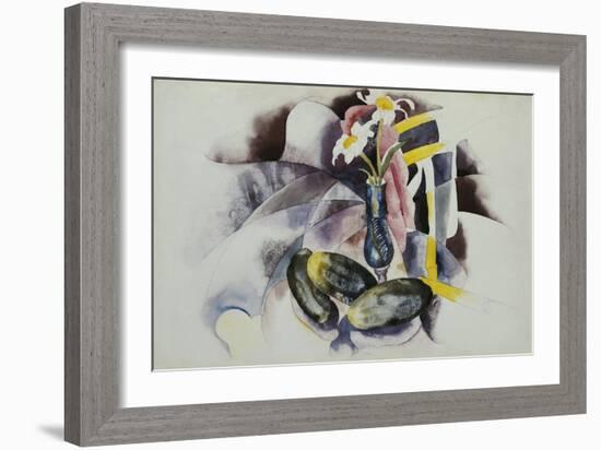 Flowers and Cucumbers-Charles Demuth-Framed Giclee Print