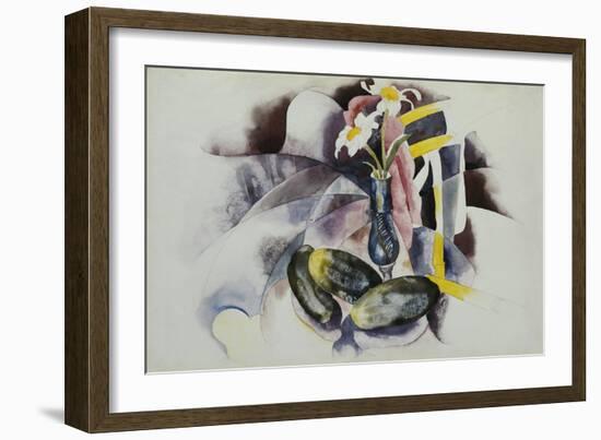 Flowers and Cucumbers-Charles Demuth-Framed Giclee Print