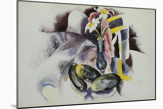Flowers and Cucumbers-Charles Demuth-Mounted Giclee Print