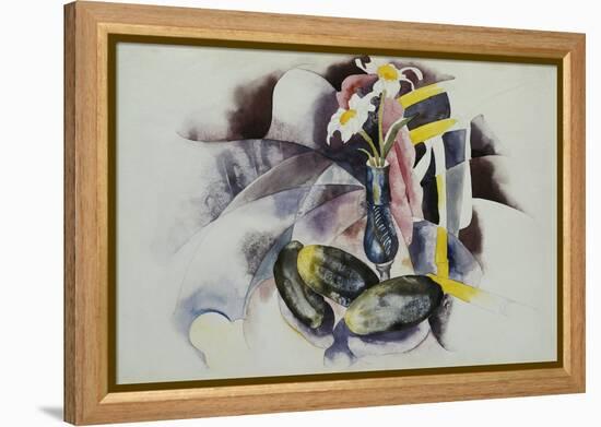 Flowers and Cucumbers-Charles Demuth-Framed Premier Image Canvas