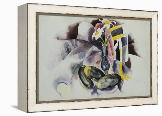 Flowers and Cucumbers-Charles Demuth-Framed Premier Image Canvas