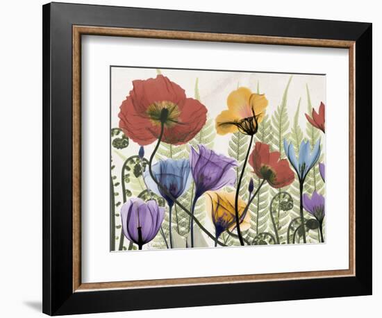 Flowers and Ferns 1-Albert Koetsier-Framed Premium Giclee Print