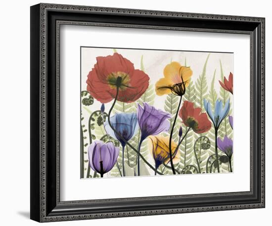 Flowers and Ferns 1-Albert Koetsier-Framed Premium Giclee Print