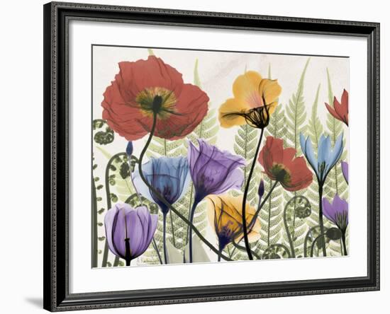 Flowers and Ferns 1-Albert Koetsier-Framed Premium Giclee Print