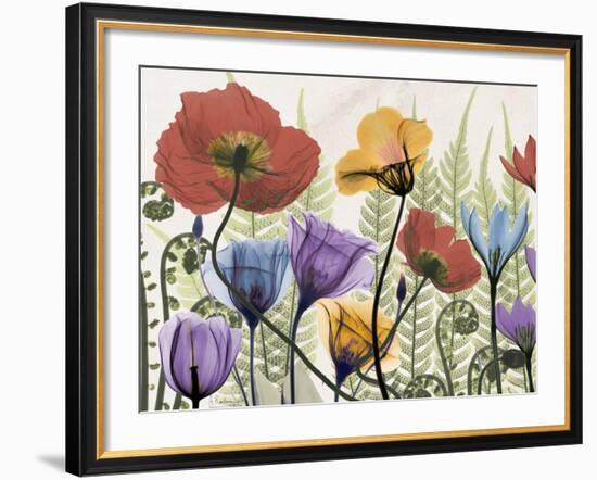 Flowers and Ferns 1-Albert Koetsier-Framed Premium Giclee Print