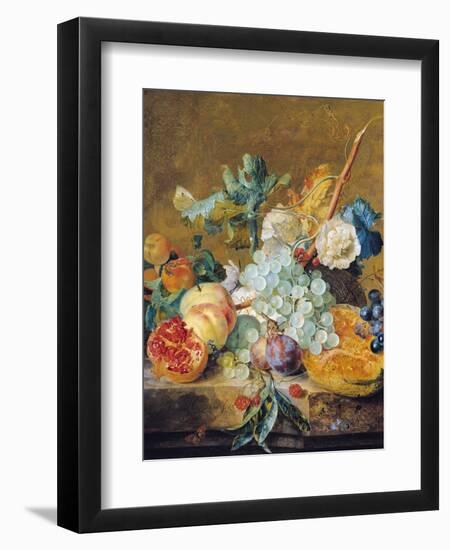 Flowers and Fruit-Jan van Huysum-Framed Giclee Print