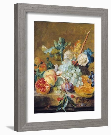 Flowers and Fruit-Jan van Huysum-Framed Giclee Print