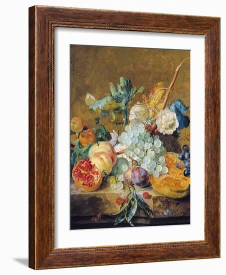 Flowers and Fruit-Jan van Huysum-Framed Giclee Print