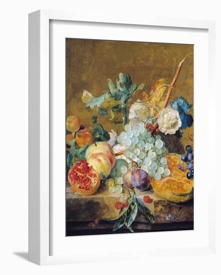 Flowers and Fruit-Jan van Huysum-Framed Giclee Print