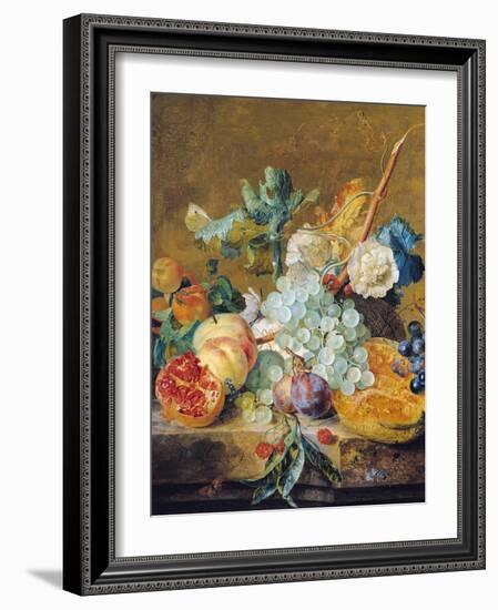 Flowers and Fruit-Jan van Huysum-Framed Giclee Print