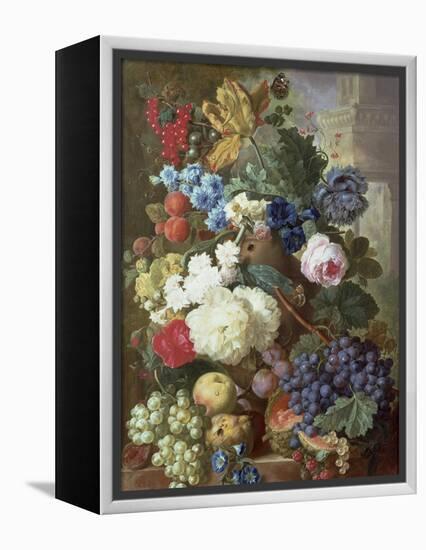 Flowers and Fruit-Jan van Os-Framed Premier Image Canvas