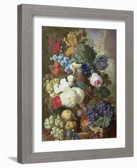 Flowers and Fruit-Jan van Os-Framed Giclee Print