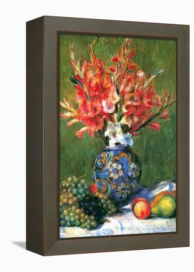 Flowers and Fruit-Pierre-Auguste Renoir-Framed Stretched Canvas