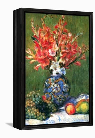 Flowers and Fruit-Pierre-Auguste Renoir-Framed Stretched Canvas