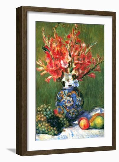 Flowers and Fruit-Pierre-Auguste Renoir-Framed Art Print