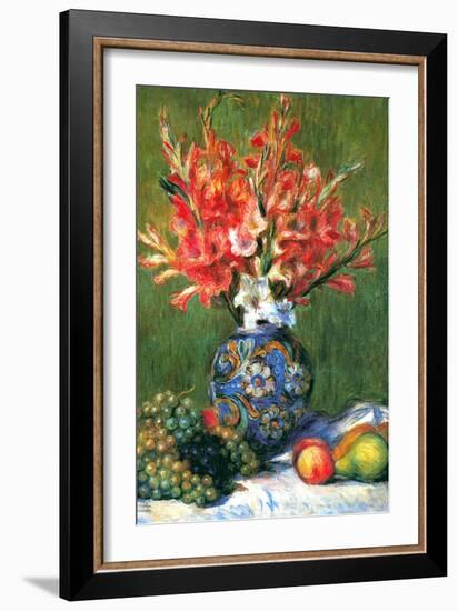 Flowers and Fruit-Pierre-Auguste Renoir-Framed Art Print