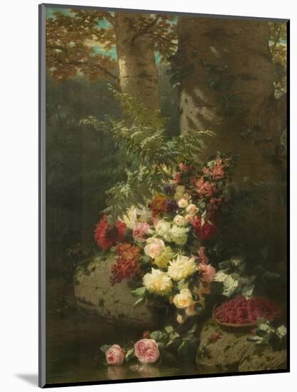 Flowers and Fruit-Jean Baptiste Claude Robie-Mounted Premium Giclee Print