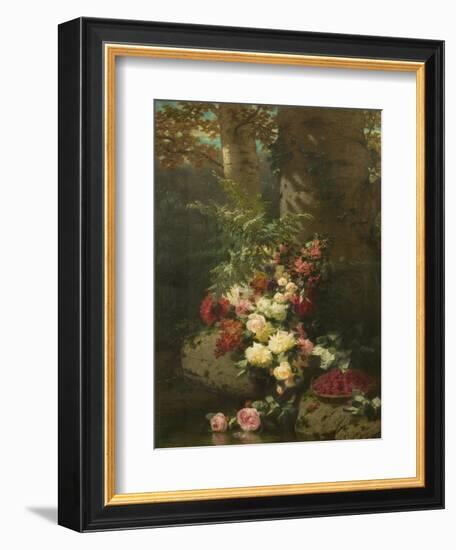 Flowers and Fruit-Jean Baptiste Claude Robie-Framed Giclee Print