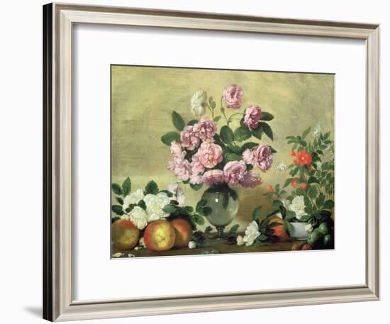 Flowers and Fruit-Bernardo Strozzi-Framed Giclee Print