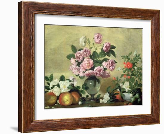 Flowers and Fruit-Bernardo Strozzi-Framed Giclee Print