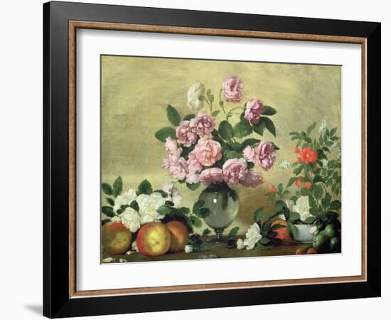 Flowers and Fruit-Bernardo Strozzi-Framed Giclee Print