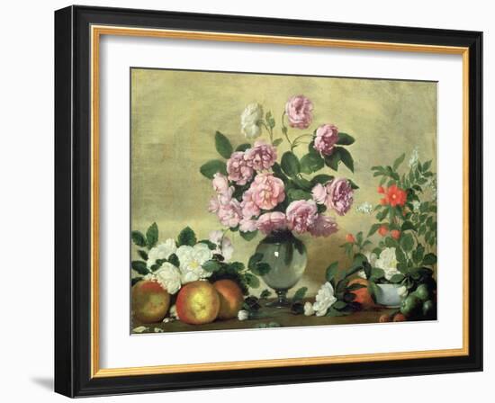 Flowers and Fruit-Bernardo Strozzi-Framed Giclee Print