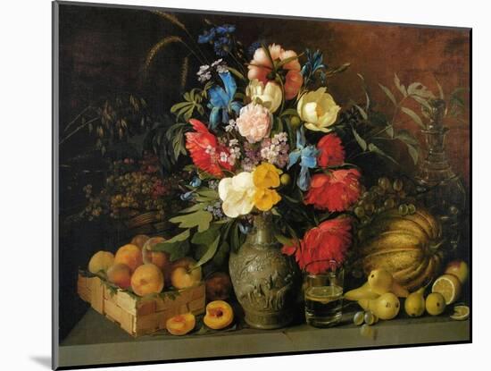 Flowers and Fruits, 1839-Ivan Phomich Khrutsky-Mounted Giclee Print