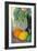 Flowers and Fruits, C.1880-Paul Cézanne-Framed Giclee Print