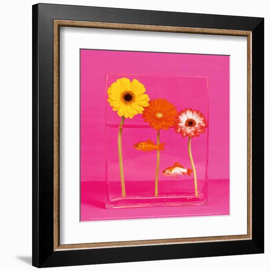 Flowers and Gold Fishes I-Camille Soulayrol-Framed Art Print