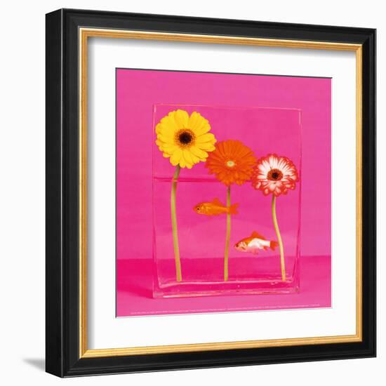 Flowers and Gold Fishes I-Camille Soulayrol-Framed Art Print