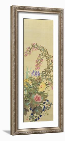 Flowers and Grasses I-Suzuki Kiitsu-Framed Giclee Print