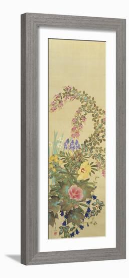 Flowers and Grasses I-Suzuki Kiitsu-Framed Giclee Print