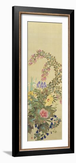 Flowers and Grasses I-Suzuki Kiitsu-Framed Giclee Print