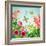 Flowers and Hummingbirds-Olga Kovaleva-Framed Giclee Print