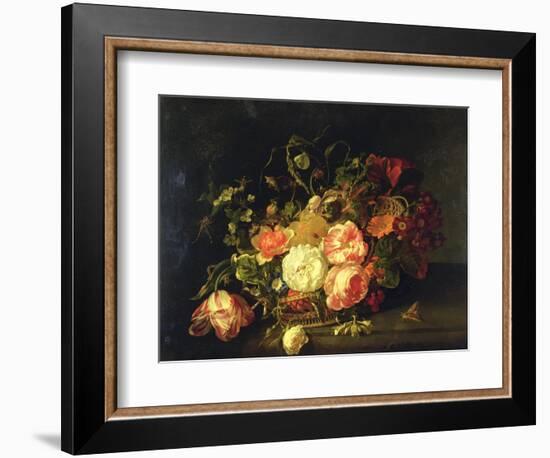 Flowers and Insects, 1711-Rachel Ruysch-Framed Giclee Print