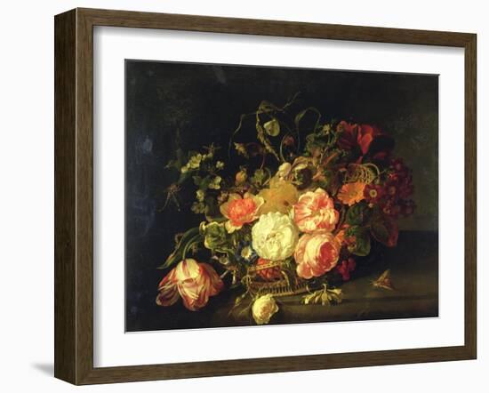 Flowers and Insects, 1711-Rachel Ruysch-Framed Giclee Print