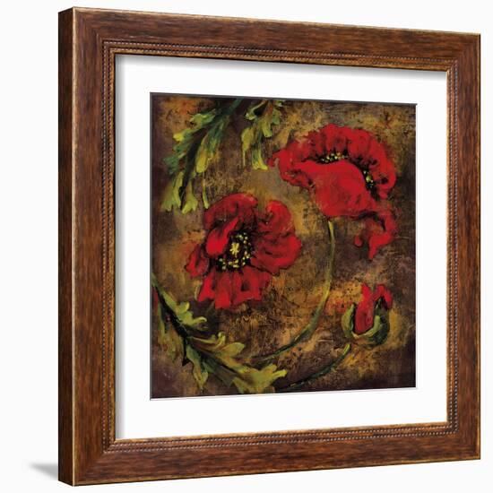 Flowers and Leaves V-null-Framed Giclee Print