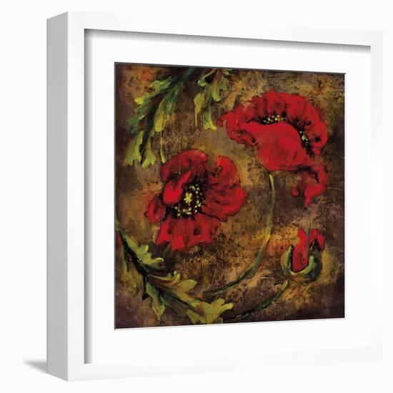 Flowers and Leaves V-null-Framed Giclee Print