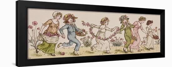 Flowers and Music-Kate Greenaway-Framed Giclee Print