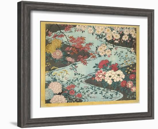 Flowers and Water-null-Framed Premium Giclee Print