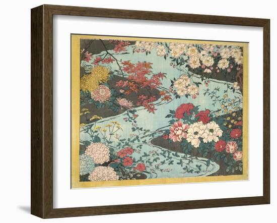 Flowers and Water-null-Framed Premium Giclee Print