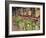 Flowers and Wooden Chairs at Lake McDonald Lodge, Glacier National Park, Montana, USA-Chuck Haney-Framed Photographic Print