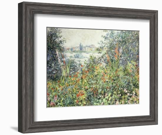 Flowers at Vetheuil; Fleurs a Vetheuil, 1881-Claude Monet-Framed Giclee Print