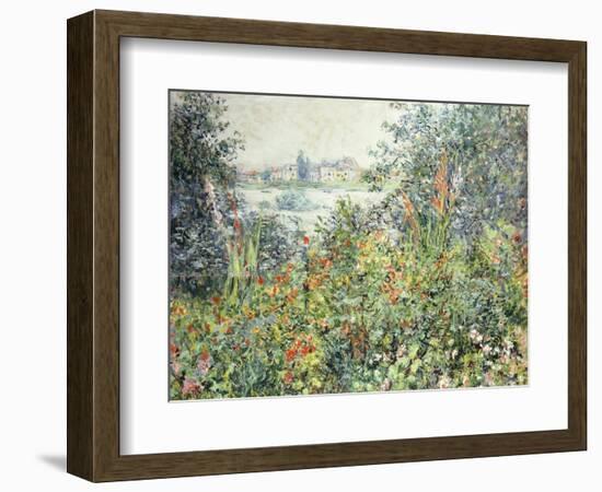 Flowers at Vetheuil; Fleurs a Vetheuil, 1881-Claude Monet-Framed Giclee Print