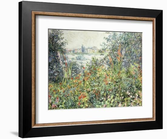 Flowers at Vetheuil; Fleurs a Vetheuil, 1881-Claude Monet-Framed Giclee Print