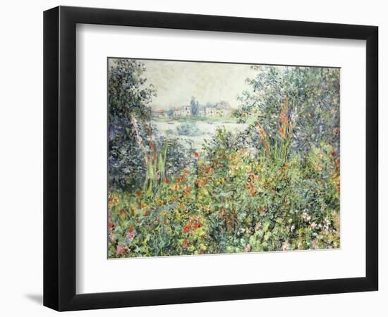 Flowers at Vetheuil; Fleurs a Vetheuil, 1881-Claude Monet-Framed Giclee Print