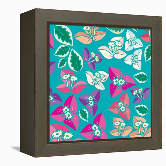 Flowers, Bugambiilla Color-Belen Mena-Framed Premier Image Canvas